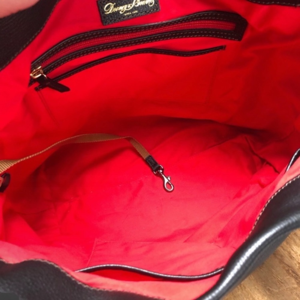 Dooney & Bourke Purse Black Leather Hobo Style - Picture 5 of 8